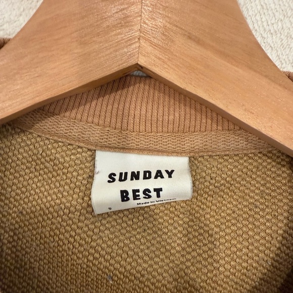 Aritzia Sunday Best Cozy Tan Sherpa Pullover - Picture 3 of 4